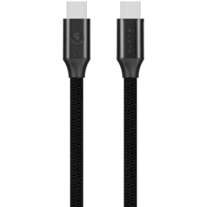 Volkano Weave Series Type-C to Type-C Cable (1.2m, 60w) - Black