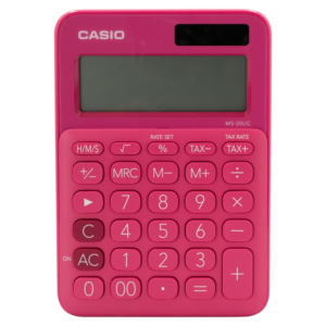 Casio MS-20UC - Desktop calculator 12 Digit - Red
