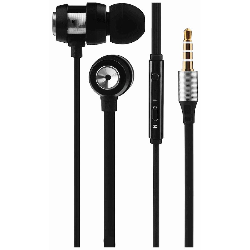 Volkano Alloy Series Metal Earphone - Silver