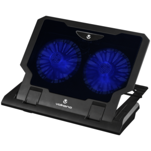 Volkano Glacier Series Upright Notebook Cooling Stand with Dual Fans