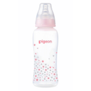 PIGEON FLEXIBLE BOTTLE STREAMLINE PINK STAR 250ML