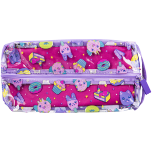 Quest Clear PVC Pencil Case - Sugar Purple