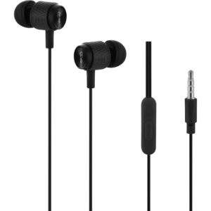 Pro Bass Catalyst series Packaged Aux earphone With Mic - Black
