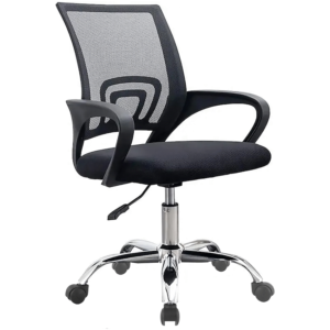 Everfurn Swift Mid Back Chair - Black