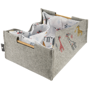 Totes Babe Giraffe Nursery Caddy Grey