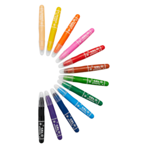 Spider-Man 12 Gel Crayons - Twist Action - Multi