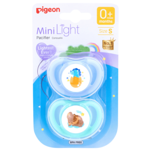 Pigeon - Minilight Pacifier (2 Pc) - S Dino Egg & Squirrel