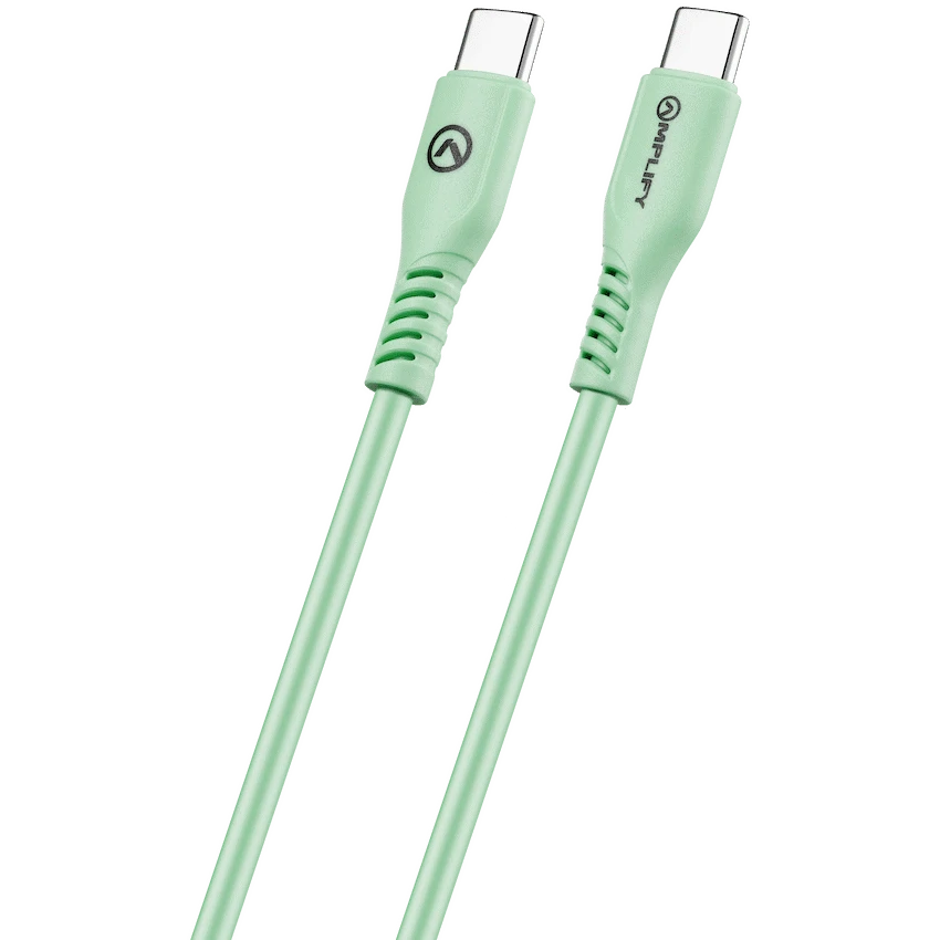 Amplify CoreCharge 1.2m USB-C to USB-C Cable - Teal