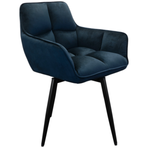 Everfurn Japan Casual Velvet Chair with Swivel - 2 Pack