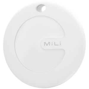 MiTag Apple-Compatible Tag with Leather Keychain Accessory - 1 Pack