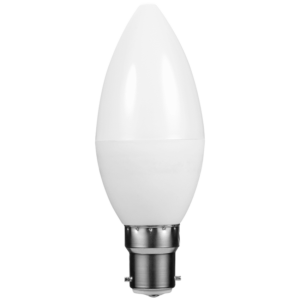 SWITCHED 5W Candle LED Light Bulb B22 - Warm White