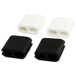 Volkano Bind Series - 4 Piece: Power Cable Clips - Black & White