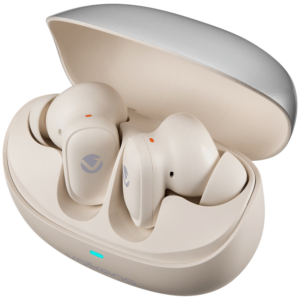 Volkano Sugar-Cube Active Noise-Cancelling True Wireless Earphones - Nude