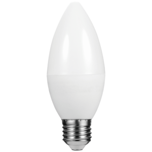 Switched 5w Candle LED Light Bulb E27 - Cool White
