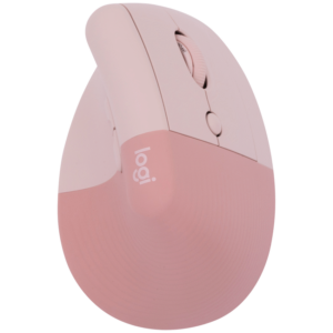 Logitech(R) Lift Vertical Ergonomic Mouse - Rose/Dark Rose