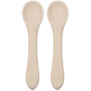 Echo Baby Silicone Feeding Spoons 2-Pack - Ivory