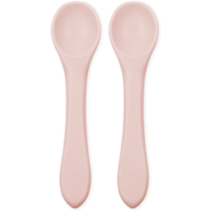 Echo Baby Silicone Feeding Spoons 2-Pack - Rose