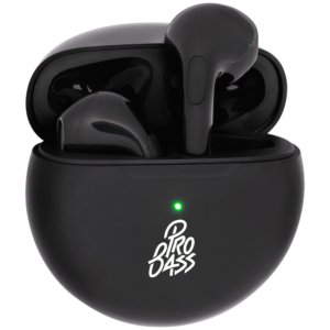 Pro Bass Future Series True Wireless Earphones with Charging Case - Black