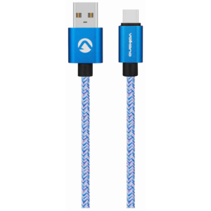 Volkano Fashion Series Micro USB Cable 1.8m - Sky Blue