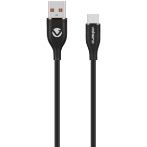 Volkano Flexi Series USB to Micro USB 1.5m 18w - Black