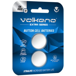 Volkano Extra Series CR2032 Pack of 2 Batteries