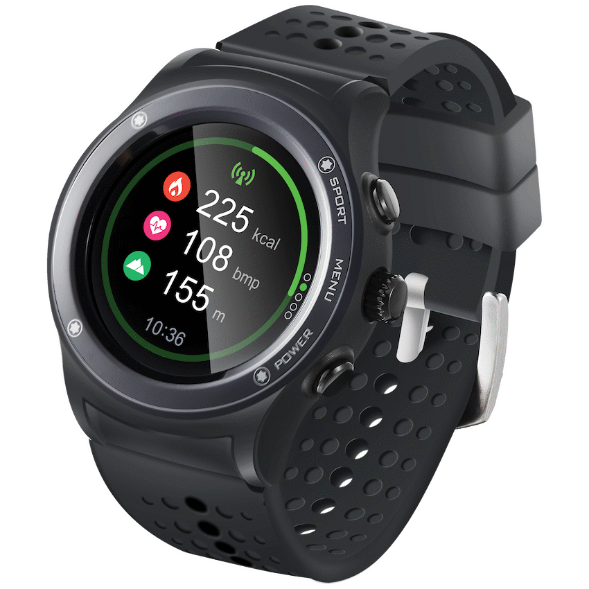 Volkano Active Tech Alpha Plus Series Multisport GPS Round Shape Smart Watch - IP68, Extra Strap