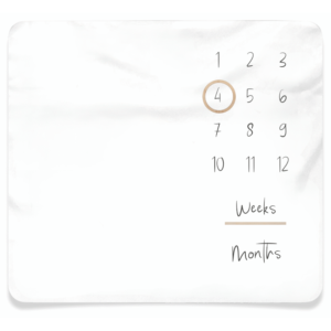 Echo Baby Milestone Blanket - White