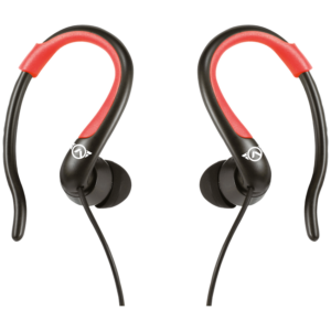 Amplify Sport Rapid Series Earbuds with Pouch - Black/Red