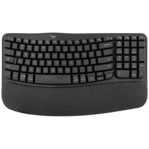Logitech(R) Wave Keys Wireless Ergonomic Keyboard - Graphite