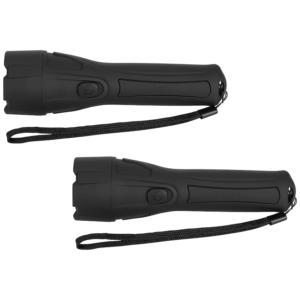 2x Switched 65 Lumen Flashlight - Black