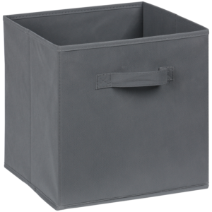 Everfurn Storeman Grey, Collapsible Fabric Organiser Storage Basket - Single