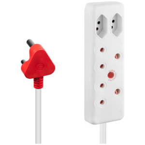 Ellies 4 Way Medium Surge Extension Lead -5M