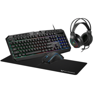 VX Gaming Heracles Series 4-in-1 Combo KB, Mouse, Mousepad, Headset