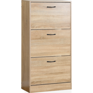 Everfurn Tamar Shoe Cabinet - Small - Oak
