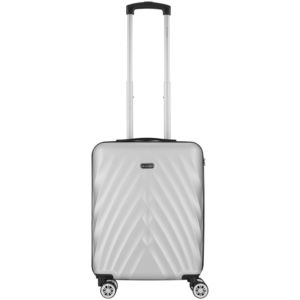 Travelwize Terra ABS 55cm 4-Wheels Spinner Luggage Silver