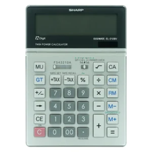 Sharp El2128V Semi-Desk Calculator