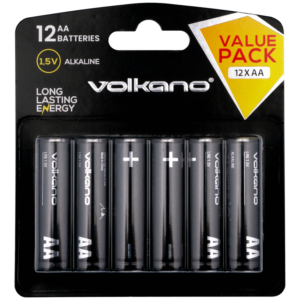 Volkano Extra AA Batteries Value Pack of 12