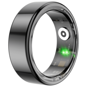 Volkano Ring Series Smart Ring with Charge Case - Black 18.1mm