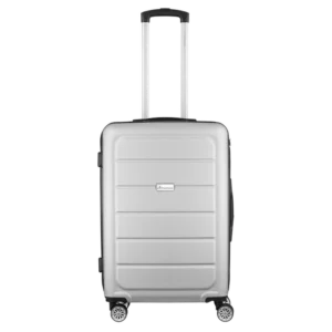 Travelwize Maple ABS 65cm 4-Wheel Spinner Luggage - Silver