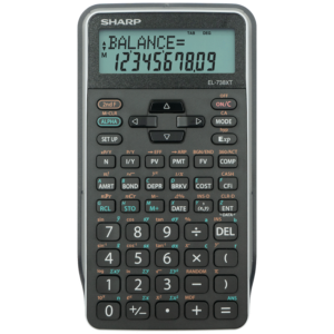 Sharp EL-738 XTB - Advanced Financial Calculator NEW DESIGN