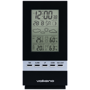 Volkano Dew Series Weather Station - Black