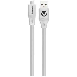 Volkano Slim Series Flat PVC Type-C Cable 1.2m - White
