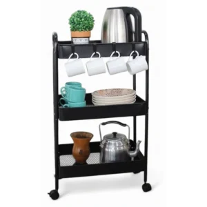 Everfurn Perth Rolling Cart - White