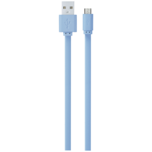 Volkano Micro USB Cable - Slim Series - Light Blue