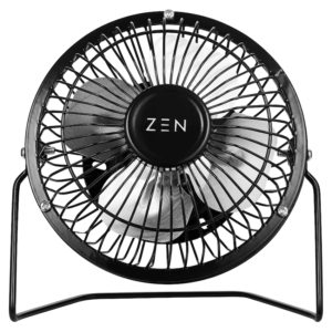 ZEN Cool Series 4" Mini Desk Fan - Black