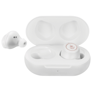 Volkano Taurus Series True Wireless Earphones with Charging Case - White