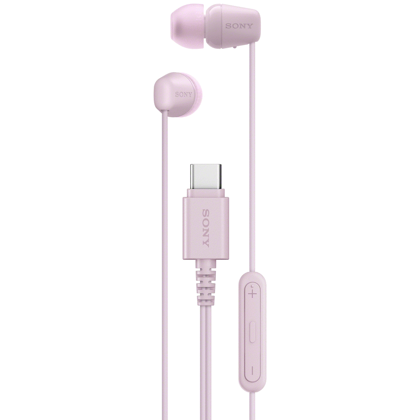 Sony EX15C USB-C Wired In-Ear Earphones - Pink
