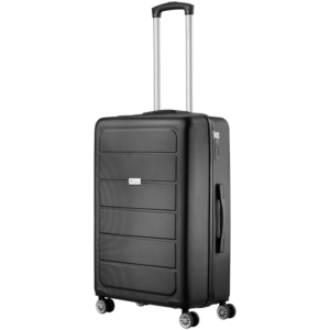Travelwize Maple ABS 65cm 4-Wheel Spinner Luggage - Black