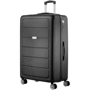 Travelwize Maple ABS 85cm 4-Wheels Spinner Luggage - Black
