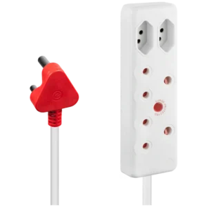 Switched 4-Way Medium Surge Extension Lead 10m